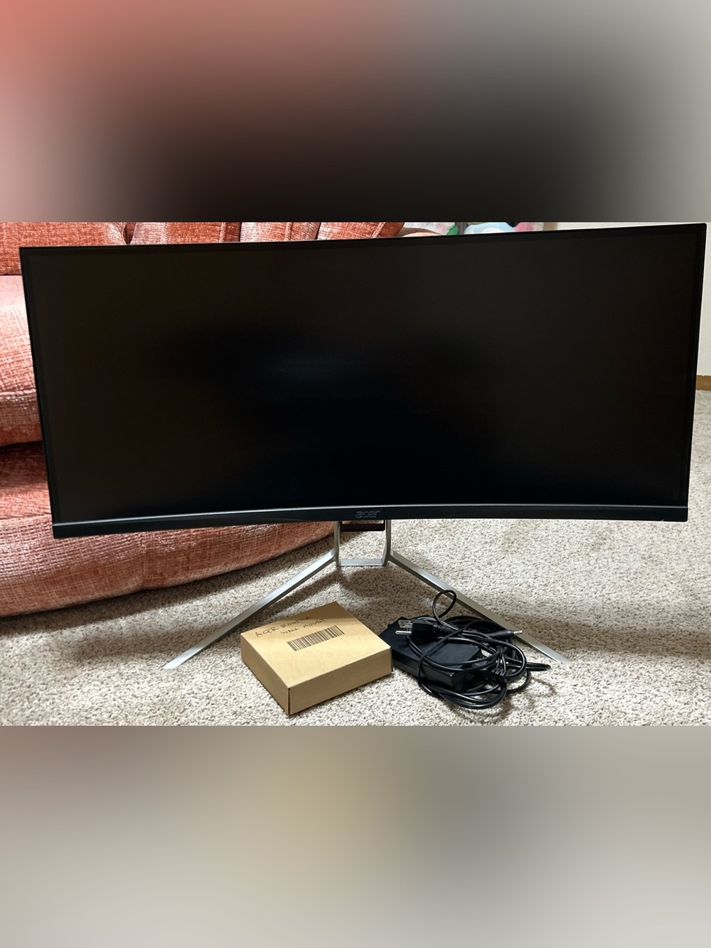 Acer Curved Gaming Monitor in Black and Silver